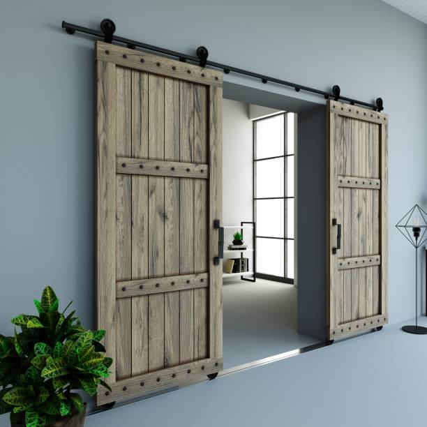 istock Barn Sliding Wooden Door in Loft Room 2189590676