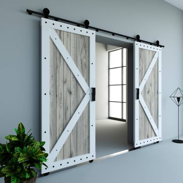 istock Barn Sliding Wooden Door in Loft Room 2189591214
