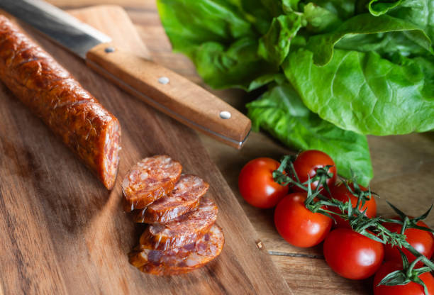 istock A composition of vegetable and sausages on the table 2189592817