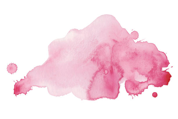 istock Vector watercolor splash of Paint. Watercolor Splatter with Stains and Smudges on White Background. Aquarelle splash with drops stains 2189594229