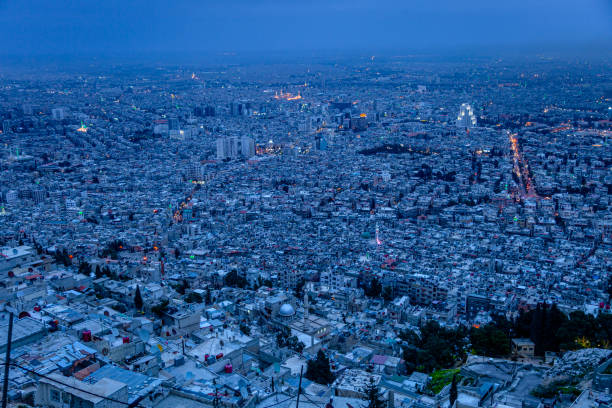 istock Damascus, syria at dusk, revealing urban landscape from elevated viewpoint 2189596462