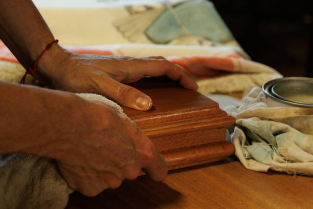 istock Hands Actively Engaged in the Skilled Craftsmanship with a Carefully Crafted Wooden Object 2189599166