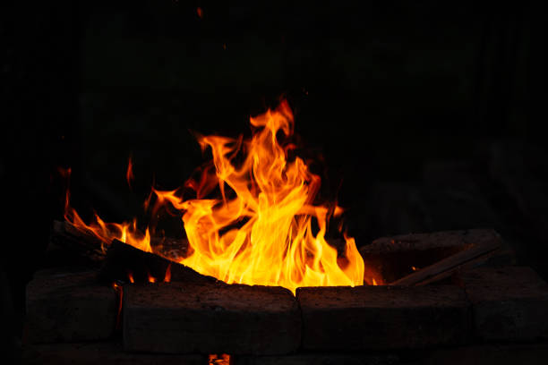 istock Bonfire, fire at night creates comfort and warmth 2189601496