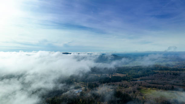 istock Fog and clouds over mountains and woodlands 2189602773