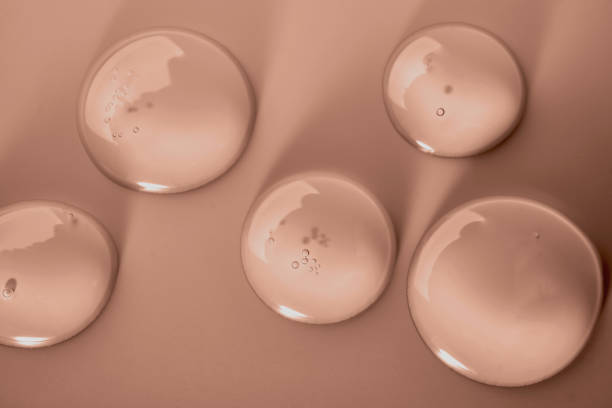 istock Cosmetic transparent gel drops in mocha mousse color 2189607360