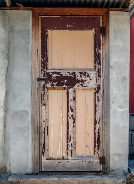 istock Worn out Wooden Door 2189607889