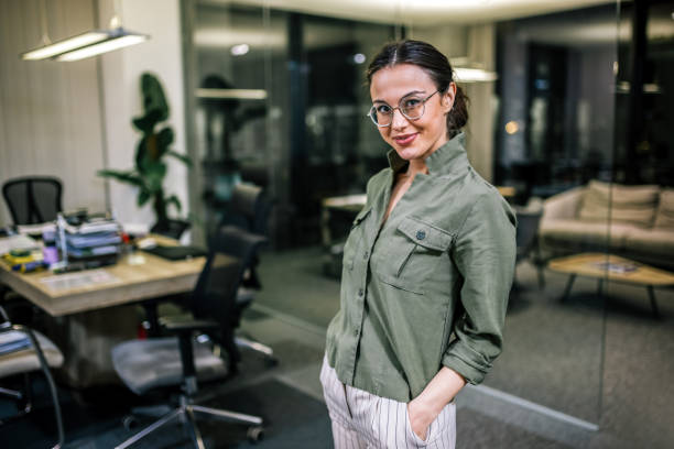 istock Young businesswoman posing confidently in a professional setting 2189608771