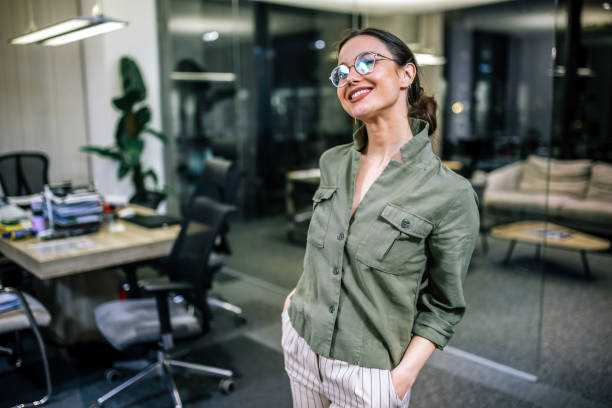 istock Young businesswoman posing confidently in a professional setting 2189609083