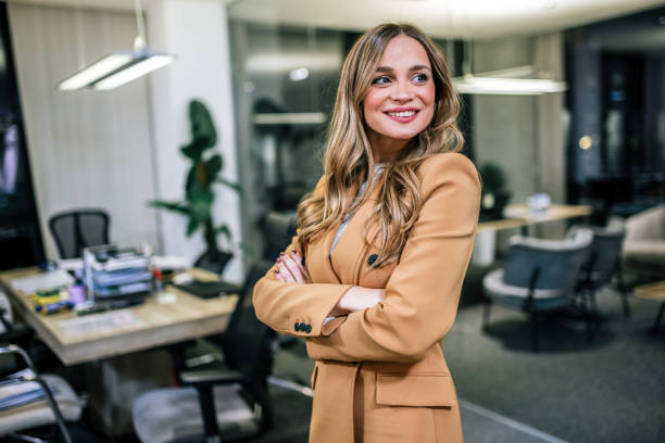 istock Young businesswoman posing confidently in a professional setting 2189609117