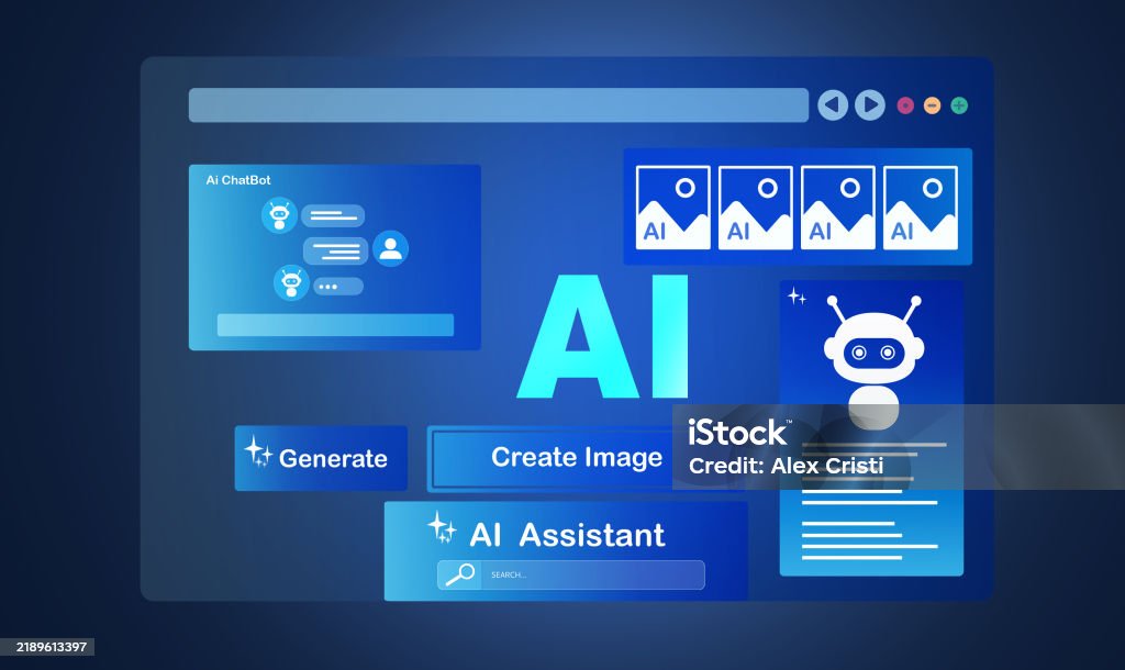 Machine Learning Generatorgenerator Ai App Stock Illustration ...