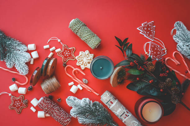 istock Christmas background with festive seasonal decor 2189613691