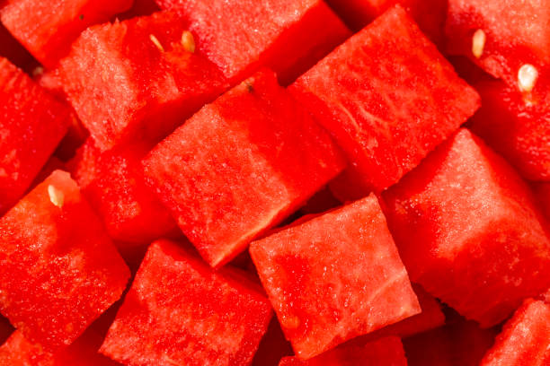 istock Organic Raw Red Watermelon Cubes 2189616648