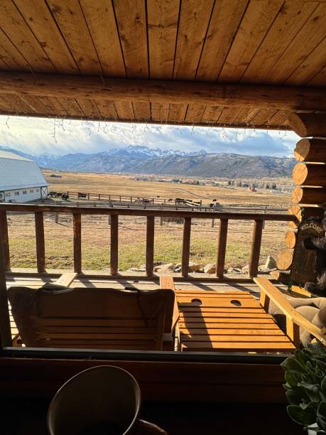 istock Morning View from a Cabin 2189617512