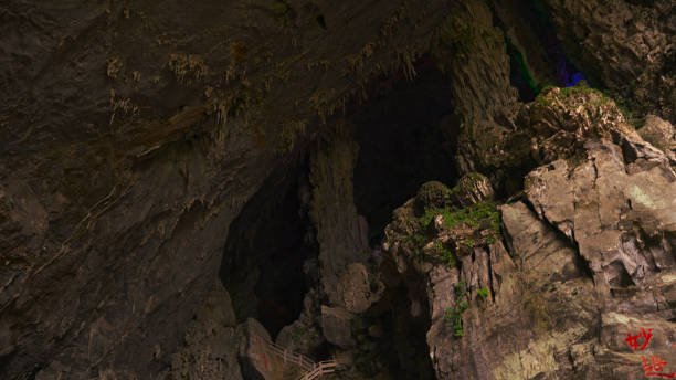 istock Stalactite, Karst cave, Karst landform, China, Asia. 2189621706