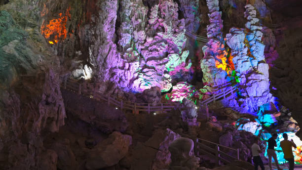 istock Stalactite, Karst cave, Karst landform, China, Asia. 2189621947