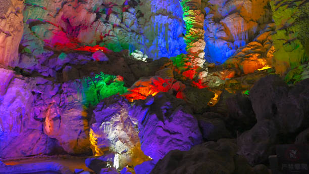 istock Stalactite, Karst cave, Karst landform, China, Asia. 2189622136