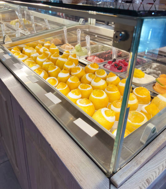 istock Lemon sorbet in lemon fruit 2189626231