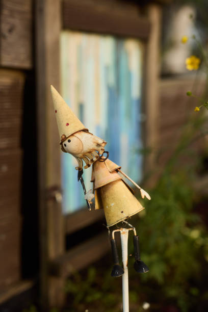 istock A Charming Wooden Toy Delightfully Displayed in a Beautiful Garden Setting with Nature 2189632089