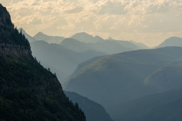 istock Silhouetted Layers Of Mountains In Glacier 2189632501