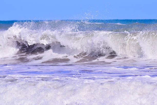 Breaking waves near the seashore