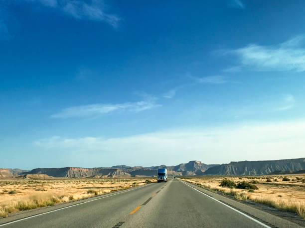 american truck on the road