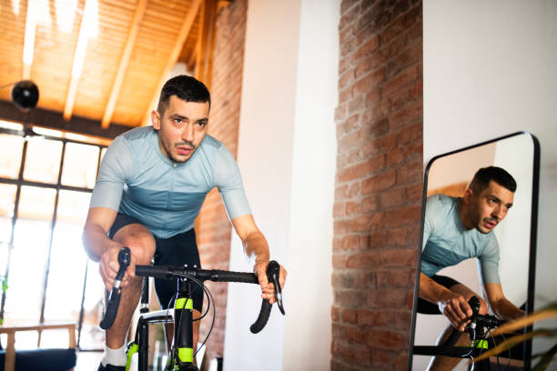 istock Home cycling during winter season. 2189664293
