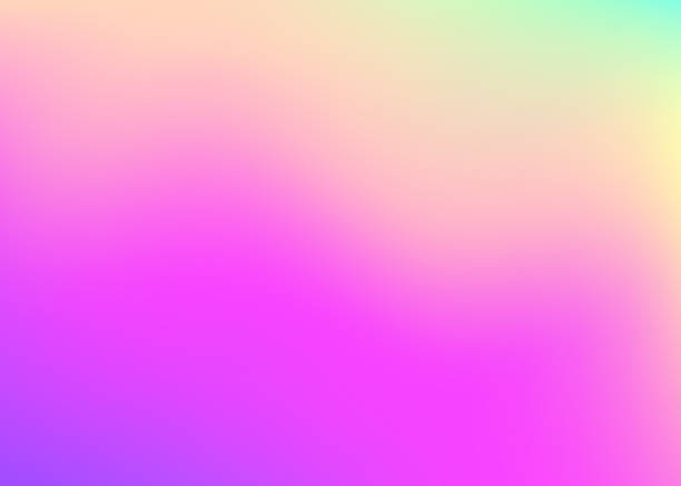istock Hologram Gradient. Unicorn Light. Metal Shapes. Retro Minimalist Invitation. Holographic Background. Graphic Paper. Violet Neon Texture. Iridescent Texture. Purple Hologram Gradient 2189664361
