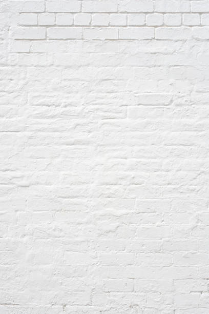 istock Part of an old but freshly painted white brick wall 2189670817