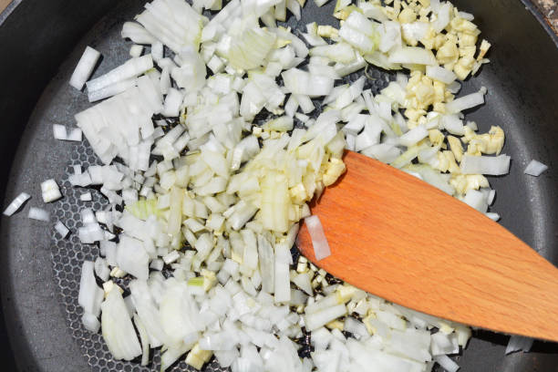 istock Chopped onions and garlic 2189674264