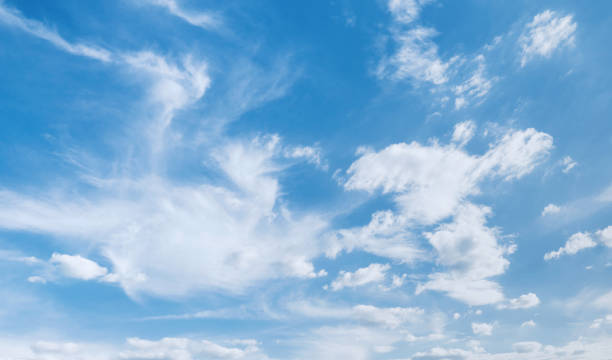 istock The sky is blue and clear with no clouds. The sun is shining brightly 2189677135