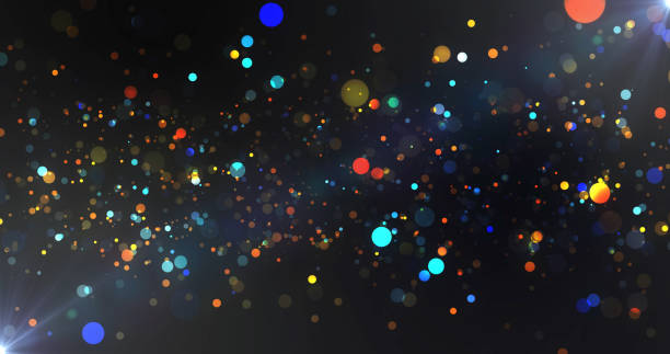 istock Sparkling shimmering magical New Year particle background. Loopable festival Merry Christmas holiday season overlay.Glittering fairy dust award show music concert stage opener, social party events. 2189685223