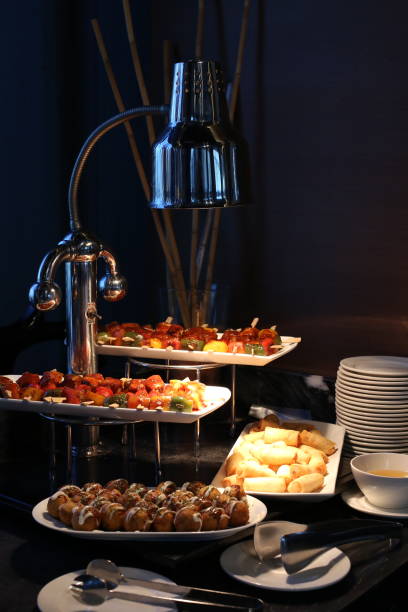 istock Elegant Buffet Setup with Skewers and Appetizers 2189687357