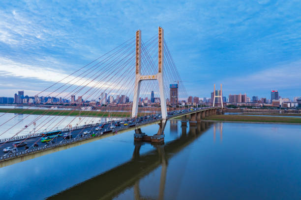 istock Modern city bridge across the river, Changsha, Hunan 2189690168
