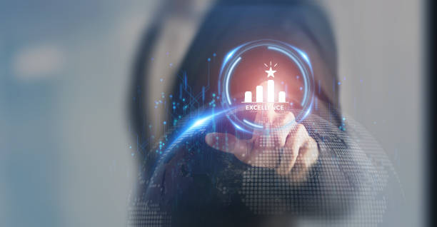 istock Excellence, outstanding performance concept . Continuous improvement and invest in training and technology to enhance business performance, superior quality, outstanding and exceptional service. 2189696196