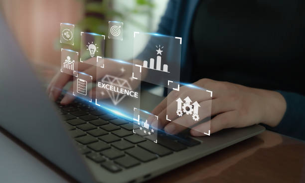 istock Excellence, outstanding performance concept . Continuous improvement and invest in training and technology to enhance business performance, superior quality, outstanding and exceptional service. 2189696197