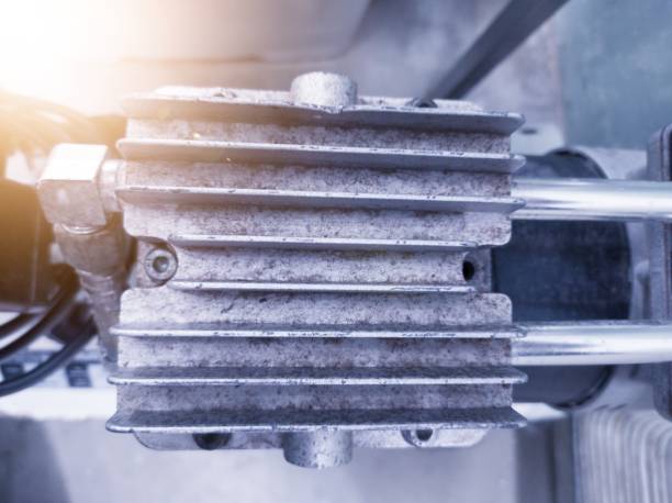istock Close up the head block the air compressor unit. 2189703771