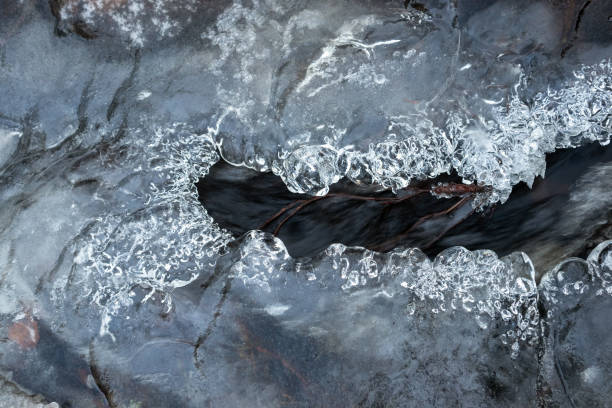 istock water flowing in a icy creek in winter 2189715254