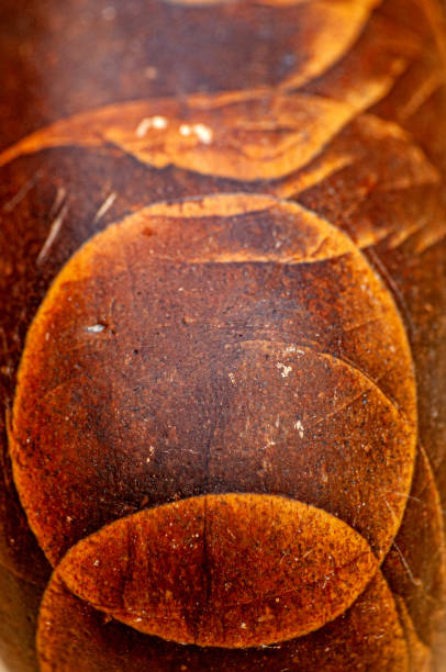 Geometric shaped stone fossil