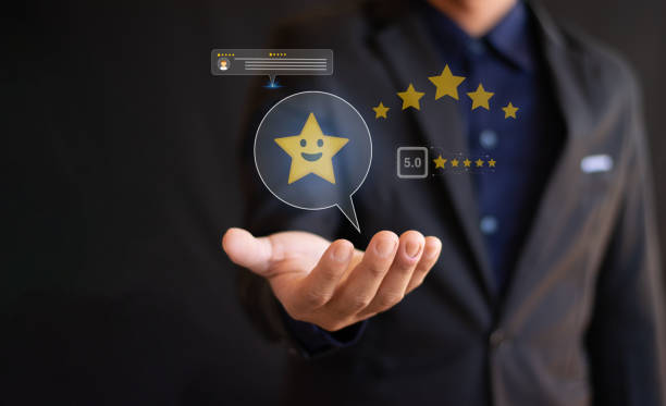 istock Customer satisfaction rating survey, service experience evaluation, product service quality 2189717549