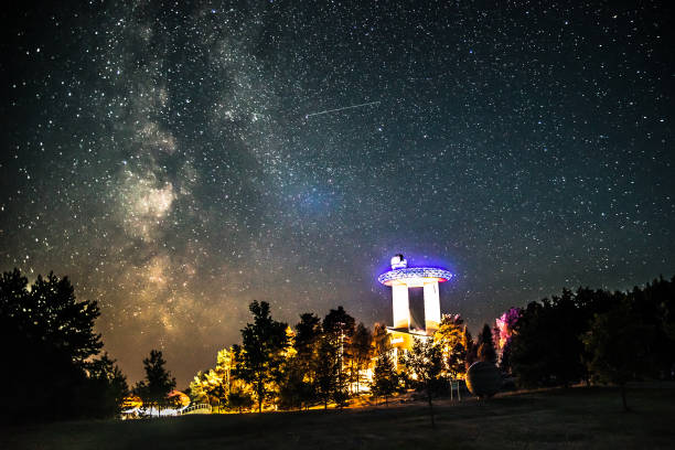 istock The modern observatory and the starry sky, the Milky Way 2189719585