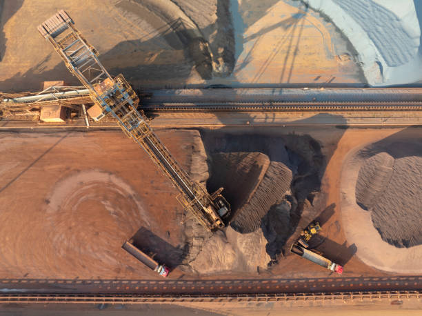 istock Mechanical operation of loading at ore terminal port 2189721381