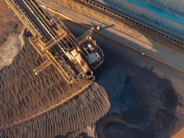 istock Mechanical operation of loading at ore terminal port 2189721395