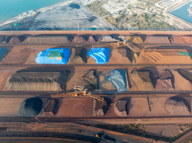 istock Ore terminal port machinery operation 2189721425