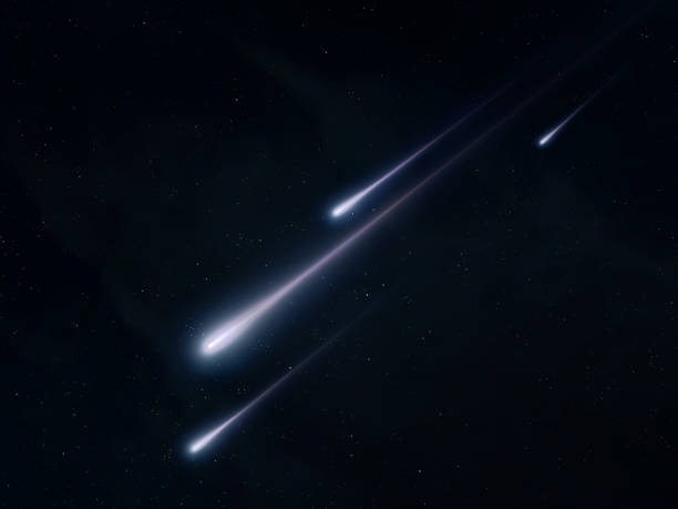 istock Fireballs against the background of stars. 2189723169