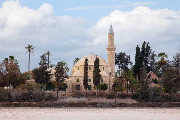 Hala Sultan Tekke in Larnaca stock photo