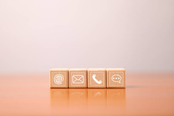 istock Our contact channels are telephone for business using digital technology, sending via email to connect, and computers a network to contact customers for good, fast and modern service. 2189724239