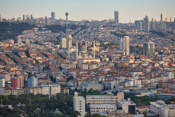 istock Ankara skyline at sunset. Turkish capital cityscape. Turkey 2189728833