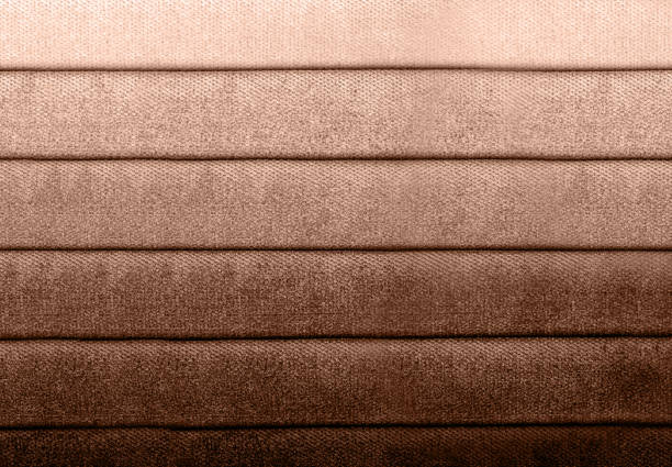 different types of fabrics with a color palette