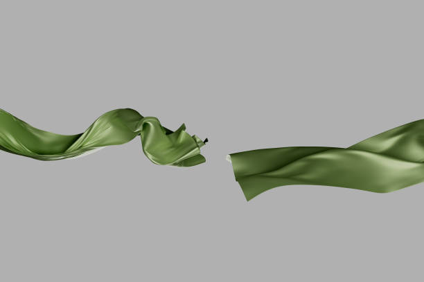 istock A green ribbon is shown in the image, with one end cut off 2189733621