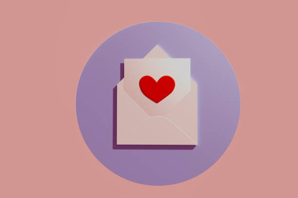 istock A heart is written on an envelope with a red stamp 2189733841
